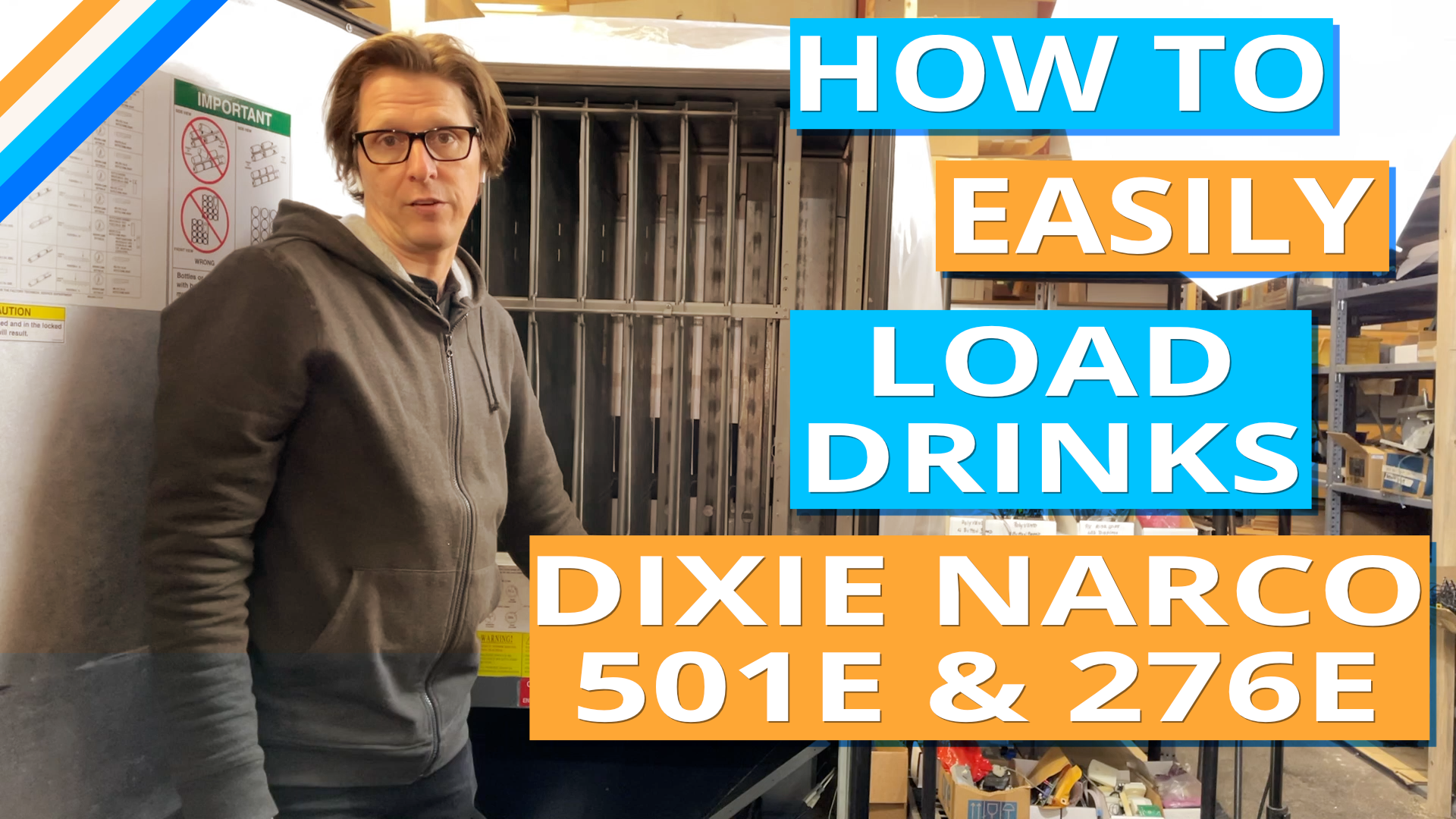 How To Load Drinks In A Dixie Narco 501E Drink Vending Machine