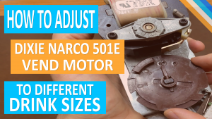 Adjust your vend machine motor for different drink sizes